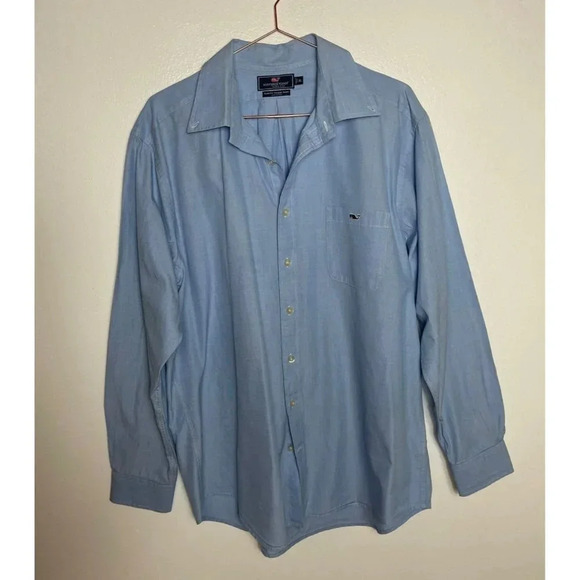 Vineyard Vines Other - Vineyard Vines Mens Long Sleeve Button Up Slim Fit Tucker Shirts Blue Sz XL